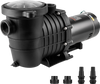VEVOR Above Ground Pool Pump, 2 HP, 110 GPM Max Flow Single Speed Swimming Pool Pump, 110V/240V 3450 RPM 59 ft Max Head Pool Pump with Filter Basket, for Above Ground Pools Hot Tubs Spas