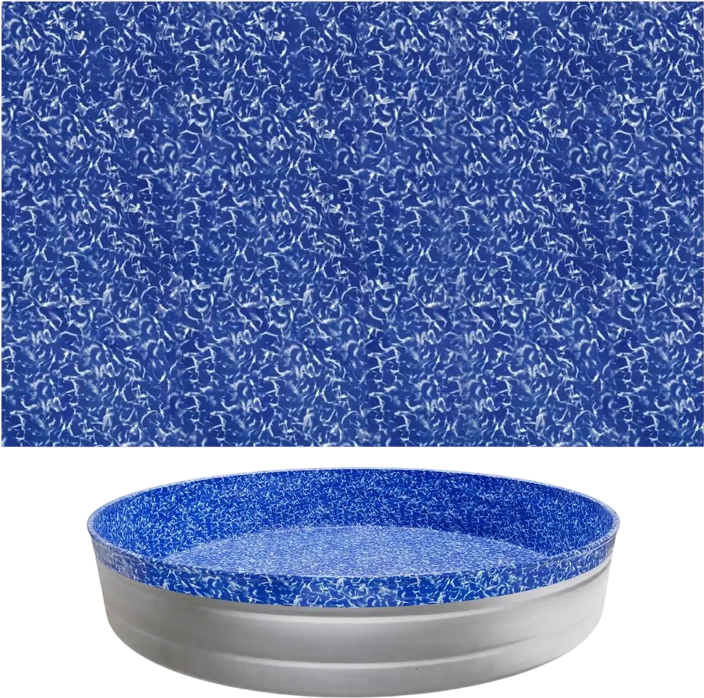VEVOR 10ft Pool Liner, Round Overlap Swimming Pool Liner for 27.5 in Wall Height, Heavy Gauge Vinyl, Easy Install with Leak-Proof Patches, Designed for Steel Sided Above-Ground,Outdoor, Crystal