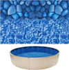 VEVOR 24ft Pool Liner, Round Overlap Swimming Pool Liner for 52 in Wall Height, Premium Vinyl, Easy Install with Leak-Proof Patches, Designed for Steel Sided Above-Ground,Outdoor, Boulder Swirl