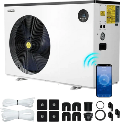 Vevor Pool Heat Pump 93390 BTU Electric Heater for Above & In-Ground Pools New