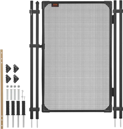 Vevor Pool Fence Gate 4' x 2.5' Self-Closing Self-Locking Black New