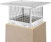VEVOR Chimney Cap, 13\" x 13\" Flue Caps, 304 Stainless Steel Fireplace Chimney Cover, Adjustable Metal Spark Arrestor with Bolts Screws, Mesh Chimney Flue Cover for Outside Existing Clay Flue Tile