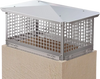 VEVOR Chimney Cap, 13\" x 24\" Flue Caps, 304 Stainless Steel Fireplace Chimney Cover, Adjustable Metal Spark Arrestor with Bolts Screws, Mesh Chimney Flue Cover for Outside Existing Clay Flue Tile