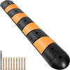 VEVOR Rubber Traffic Calming Device, Single Unit with Dual Channels, 72" Length Modular Design Supports Up to 22000 LBS, Dimensions 72.8 x 12.2 x 2.2, Suitable for Asphalt, Concrete, and Gravel Sur