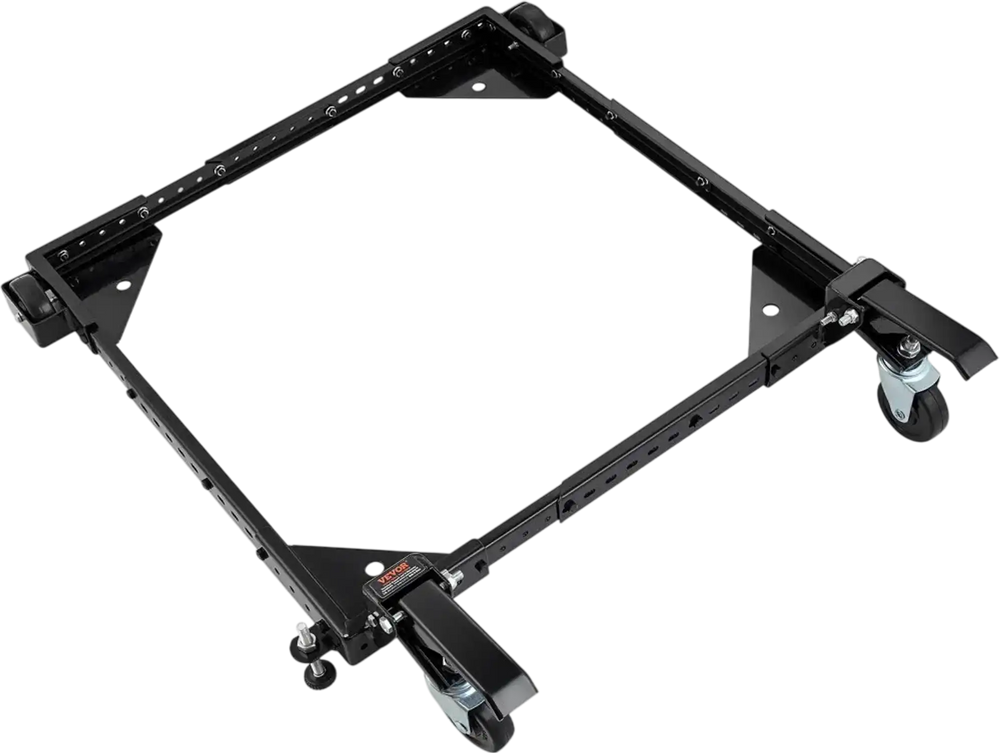 VEVOR Mobile Base, 700 lbs Weight Capacity, Adjustable from 15" x 15" to 36" x 36", Heavy Duty Universal Mobile Base Stand with Swivel Wheels, for Woodworking Equipment, Bandsaw, Power Tools, Machines