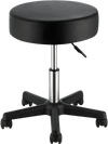 VEVOR Rolling Stools with Wheels, 400 LBS Weight Capacity Adjustable Height Stool with Ultra-Thick Seat Cushion, Swivel Stools Chair for Salon, Bar, Home, Office, Tatoo, Medical, Massage, Black