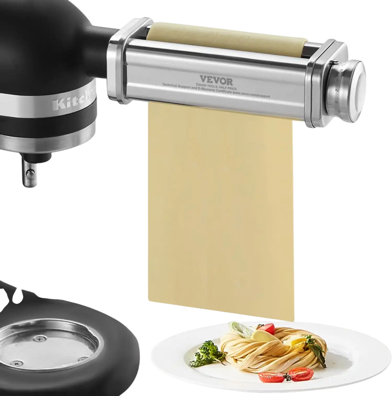 Vevor Pasta Attachment KitchenAid Stand Mixer Stainless Steel Sheet Roller New