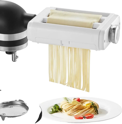Vevor Pasta Attachment 3-in-1 Stainless Steel Roller Cutter Set for KitchenAid Stand Mixers New
