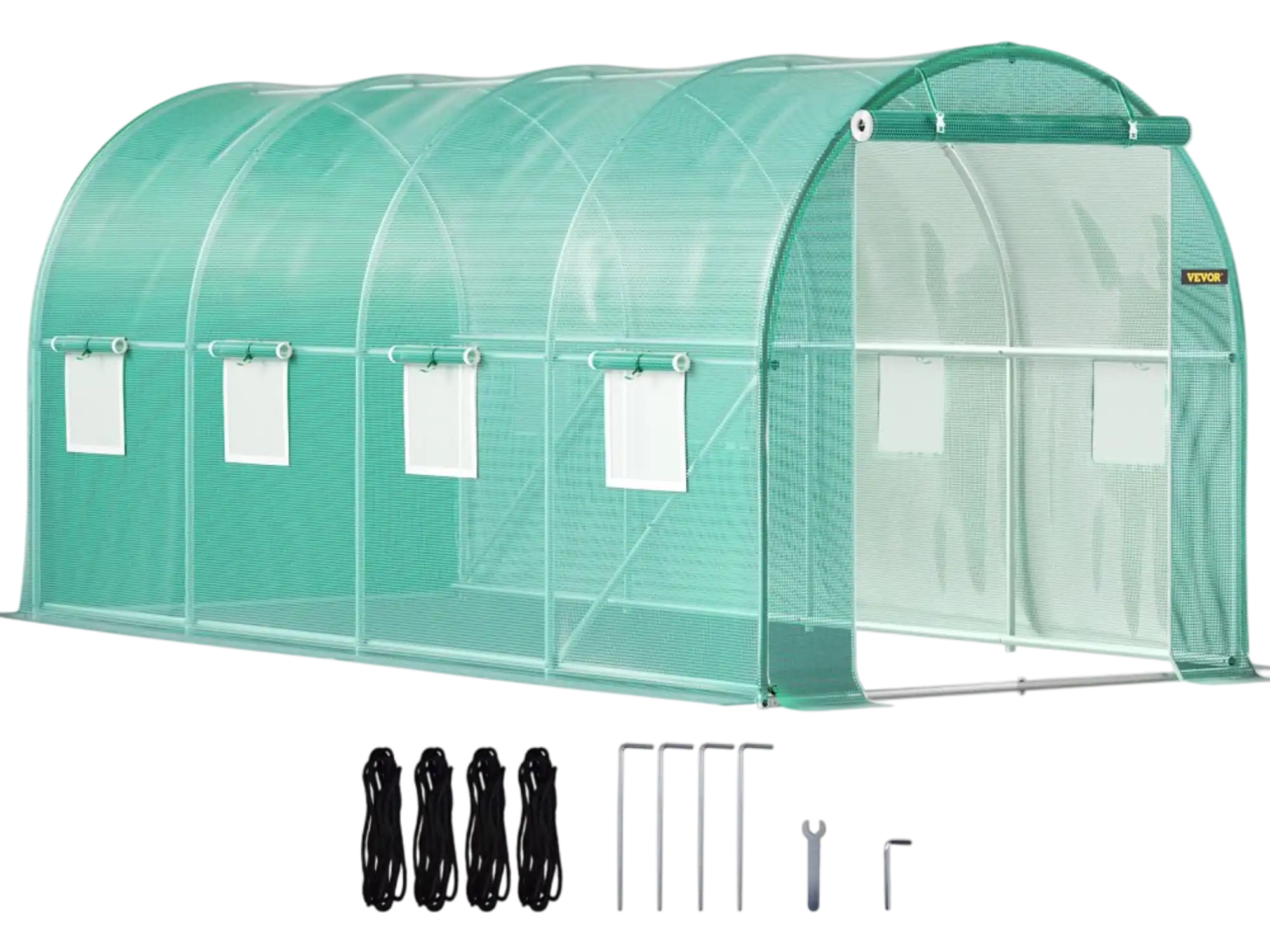 Vevor Greenhouse Walk-In Tunnel 15' x 7' x 7' Portable Plant Hot House New