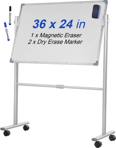 Vevor Whiteboard Mobile Magnetic Dry Erase Board with Stand 36