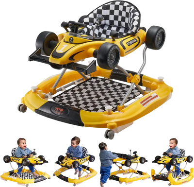 Vevor Baby Walker 4-in-1 Foldable Activity Center on Wheels New
