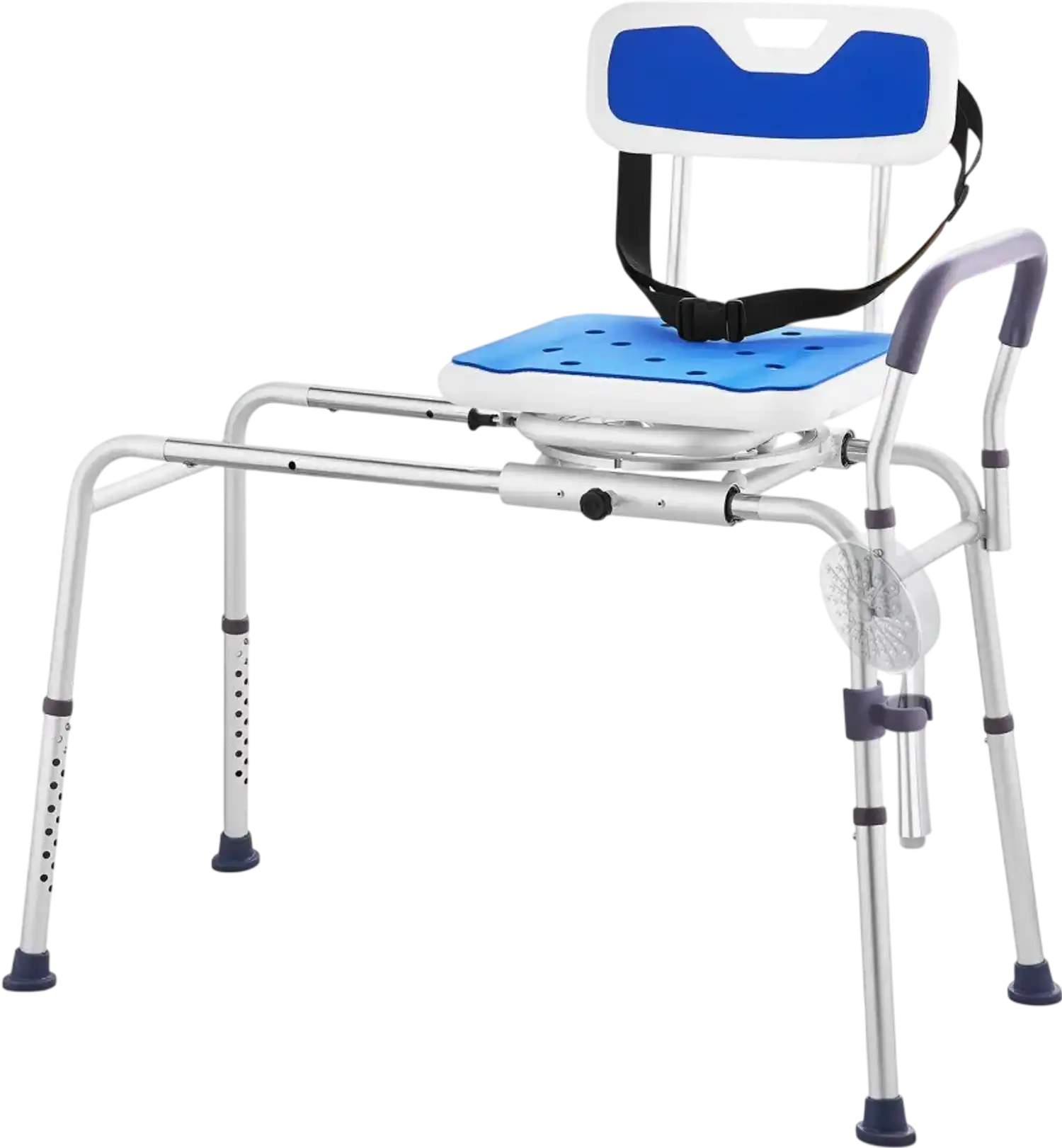 Vevor Shower Chair Sliding Tub Transfer Bench with 360° Swivel Seat New