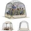 VEVOR Pop up Sports Tent, 72x72 in Clear Bubble Tent for 2-4 Persons, Waterproof Outdoor Pod with Floor Mat & Top Cover, Garden Igloo Dome Tents Camping Shelter for Events Fishing Cheering