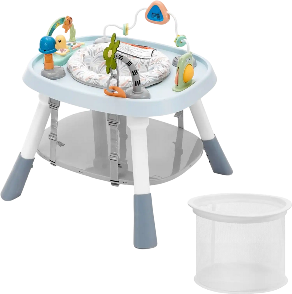 VEVOR Baby Activity Center, Interactive Play Center, 360° Rotating Seat & Adjustable Height, Toddler Jumper Bouncer & Play Table with Developmental Toys, Music Songs, For Age 6 Months and Up