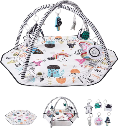 Vevor Baby Play Gym Mat Tummy Time Activity Mat with 6 Sensory Toys 41.7