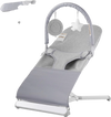 VEVOR Baby Bouncer, Folding Bouncer Seat for Babies 0-9 Months, Newborn Bouncer Chair with 2 Reclining Angles & Rotatable Toy Bar, Portable Infant Rocker with Travel Bag for Indoor Outdoor, Light Gray