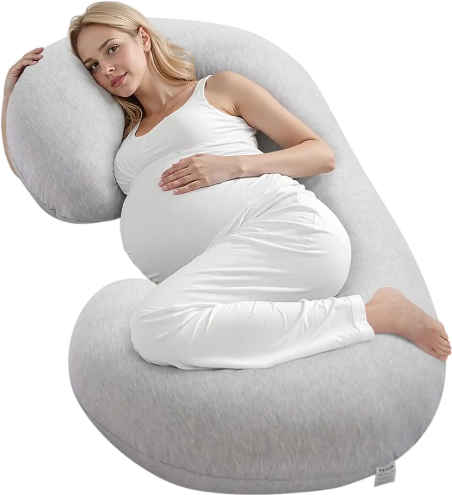 Vevor Pregnancy Pillow C-Shaped Full Body Maternity Pillow New