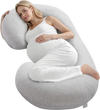VEVOR Pregnancy Pillow, C-Shaped Full Body Maternity Pillow for Sleeping, Ultra-Soft and Breathable Pregnant Support Pillows with Removable & Washable Cover, Perfect for Back, Belly, Hip, Legs Relief
