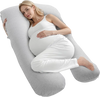 VEVOR Pregnancy Pillow, U-Shaped Full Body Maternity Pillow for Pregnant Women, Soft and Breathable Pregnant Support Pillows with Removable & Washable Cover, Perfect for Back, Belly, Hip, Legs Relief