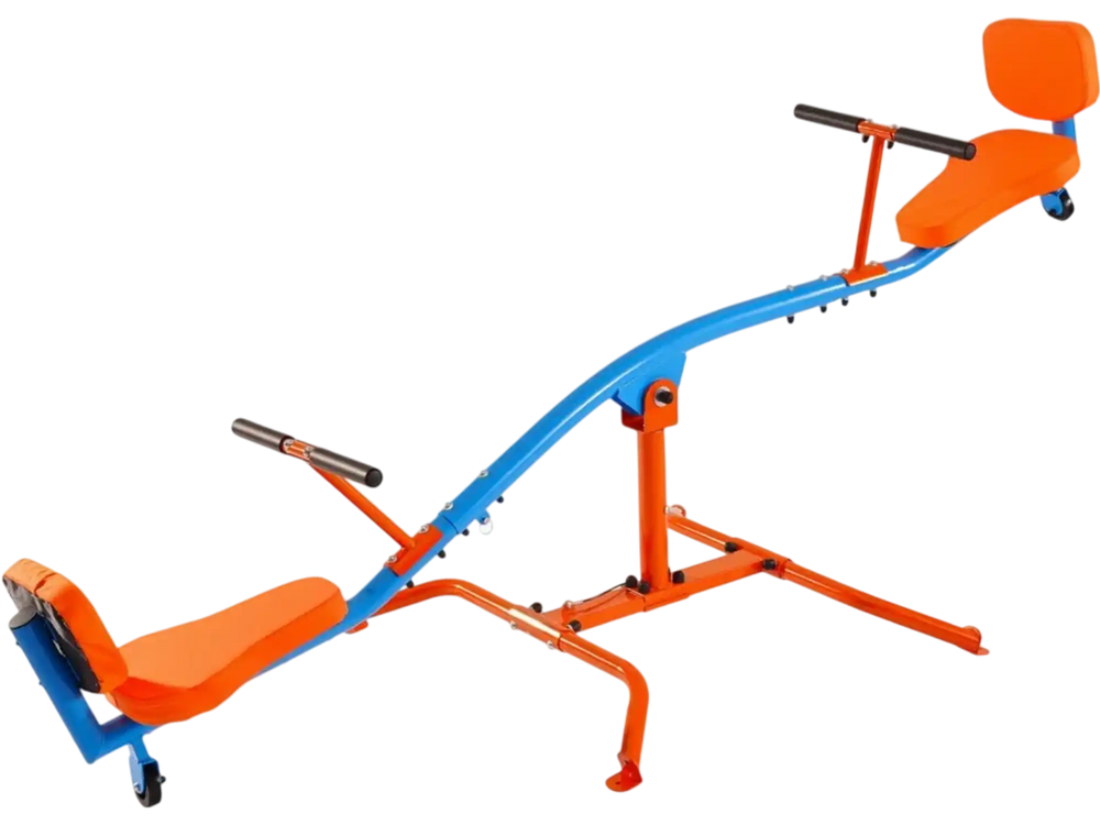 VEVOR Kids Seesaw, 300 lbs Load Capacity, Sit and Spin Teeter Totter with Easy-Grip Handles, Kids Outdoor Playground Equipment, Outside Toys, Swiveling 360 Degrees Rotating for Children Aged 3+