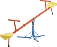 VEVOR Kids Seesaw, 100 lbs Load Capacity per Seat, Sit and Spin Teeter Totter with 3-prong Support Legs, Kids Outdoor Playground Equipment, Swiveling 360 Degrees Rotating for Children Aged 3+