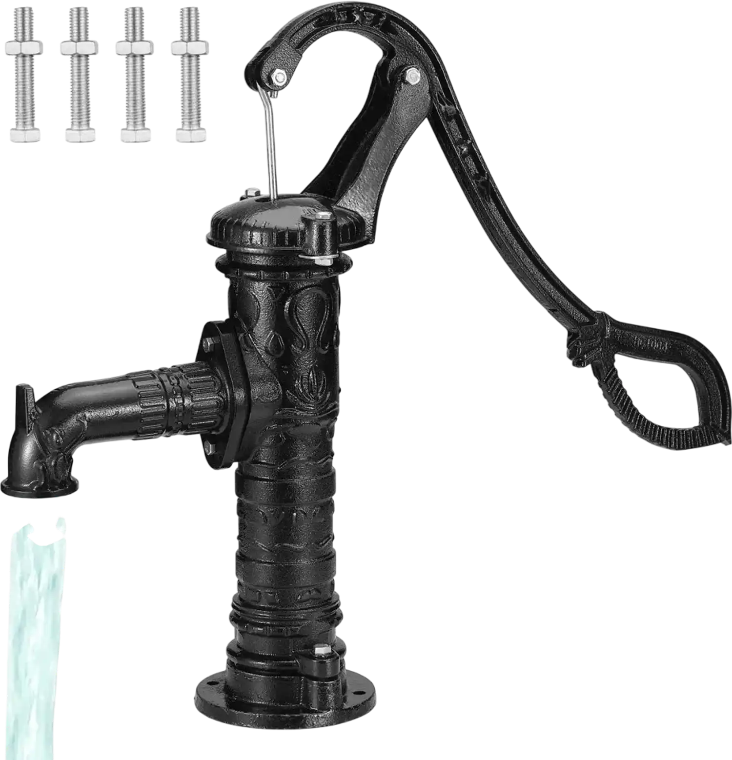 Vevor Pitcher Pump Antique Well Hand Water Pump Black New