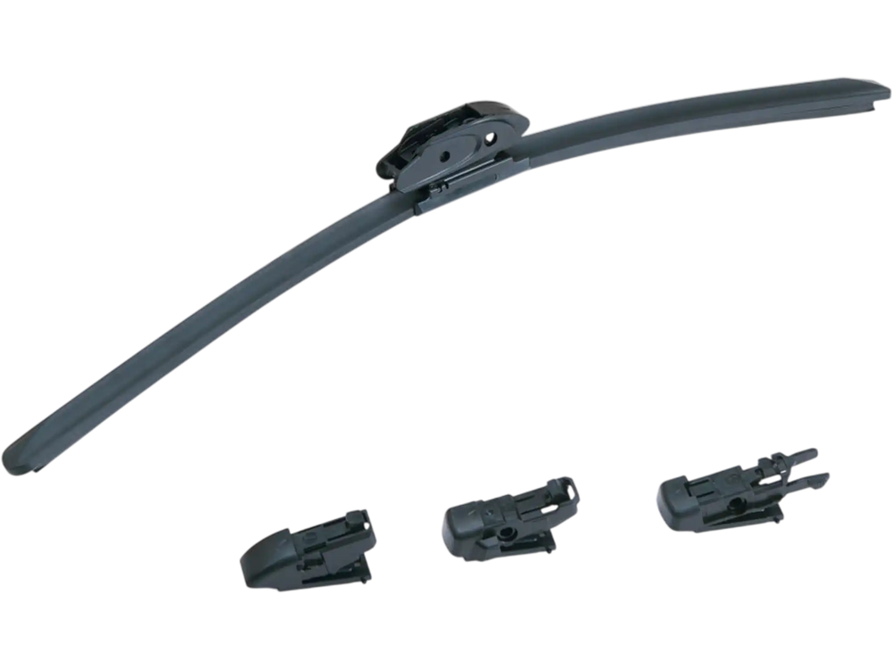 VEVOR 18" Rubber Wiper Blades, 46 cm Universal Replacement Wind Shield Wiper, Low Noise & Better Fit, with 4 Different Clips for most Car, Easy Installation