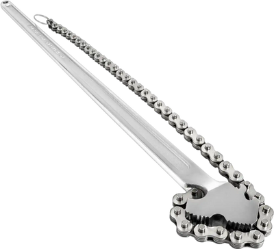 VEVOR 24inch Chain Wrench Carbon Steel Chain Pipe Wrench Heavy Duty 6.7 inch Diameter Capacity Chain Strap Filter Wrench