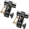 VEVOR Ladder Rack Ratchet Straps, 1.87-2 in Black Round Tube Mount, 1.5 in Wide x 7.4 ft Long Black Ladder Rack Straps with Double J-Hooks, 500 lbs Load Heavy Duty, Cargo Buckle Lock Strap (2 Pack)