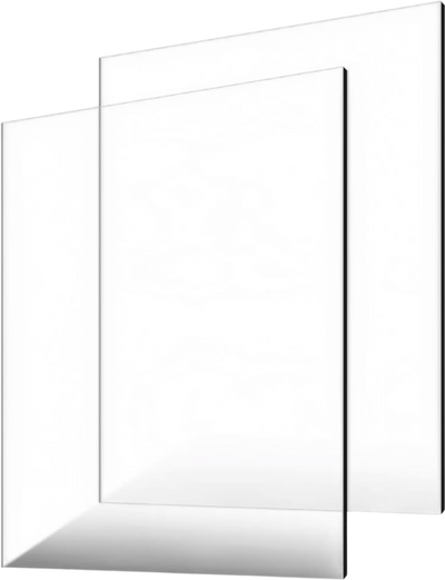 VEVOR Plexiglass Acrylic Sheet, 2-Pack Plastic Sheets, 24 x 36 Inch 1/4 Inch Thick Clear Plastic Cast Transparent Glass for Crafting Projects, Replacement Picture Frame Glass, DIY Display, Easy to Cut