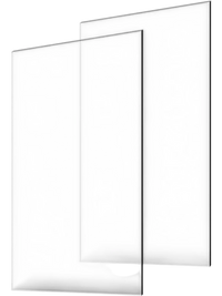 VEVOR Plexiglass Acrylic Sheets, 2-Pack Plastic Sheet, 24 x 48 Inch 1/8 Inch Thick Clear Plastic Cast Transparent Glass for Crafting Projects, Replacement Picture Frame Glass, DIY Display, Easy to Cut
