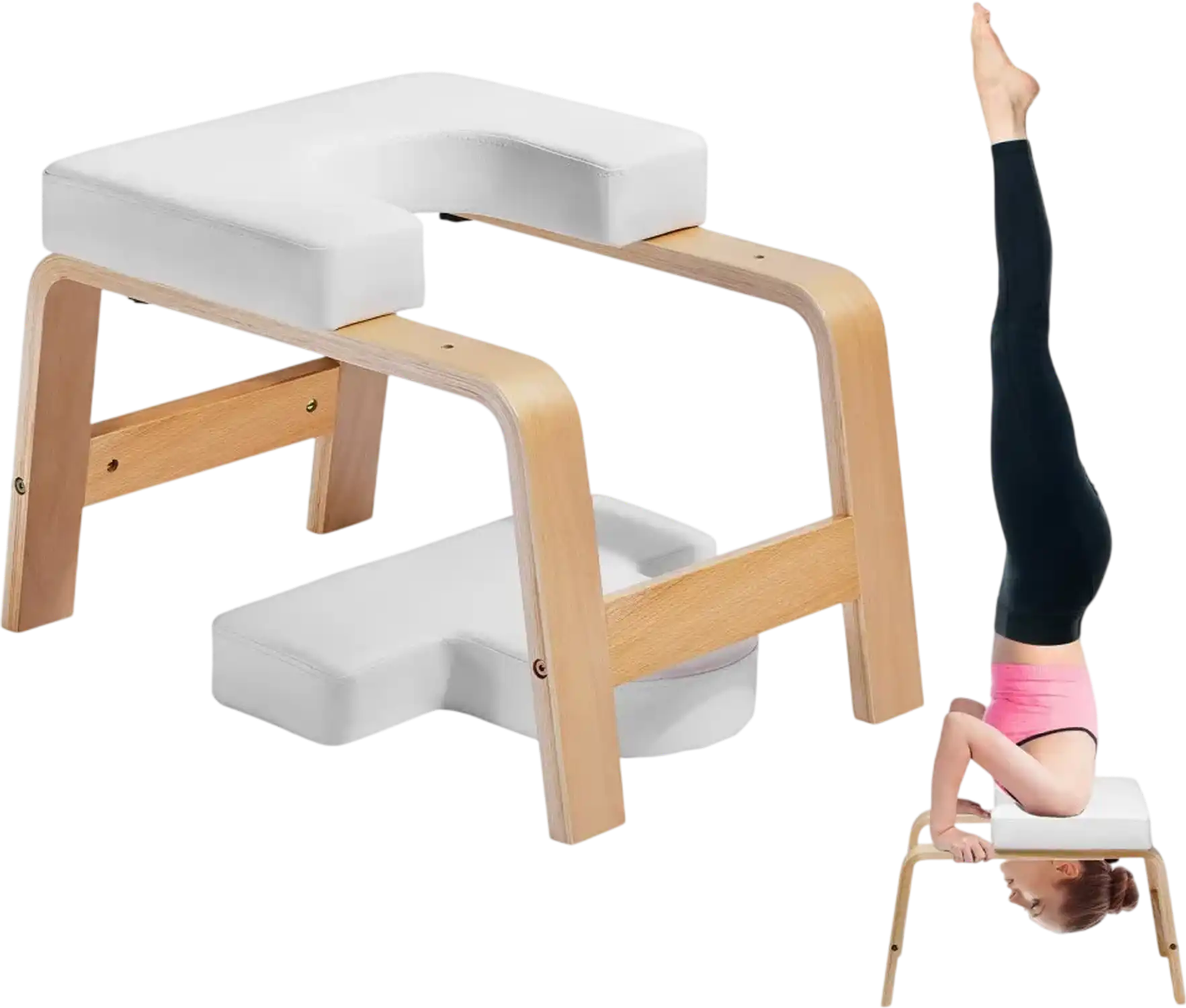 Vevor Headstand Bench Yoga Inversion Chair White New