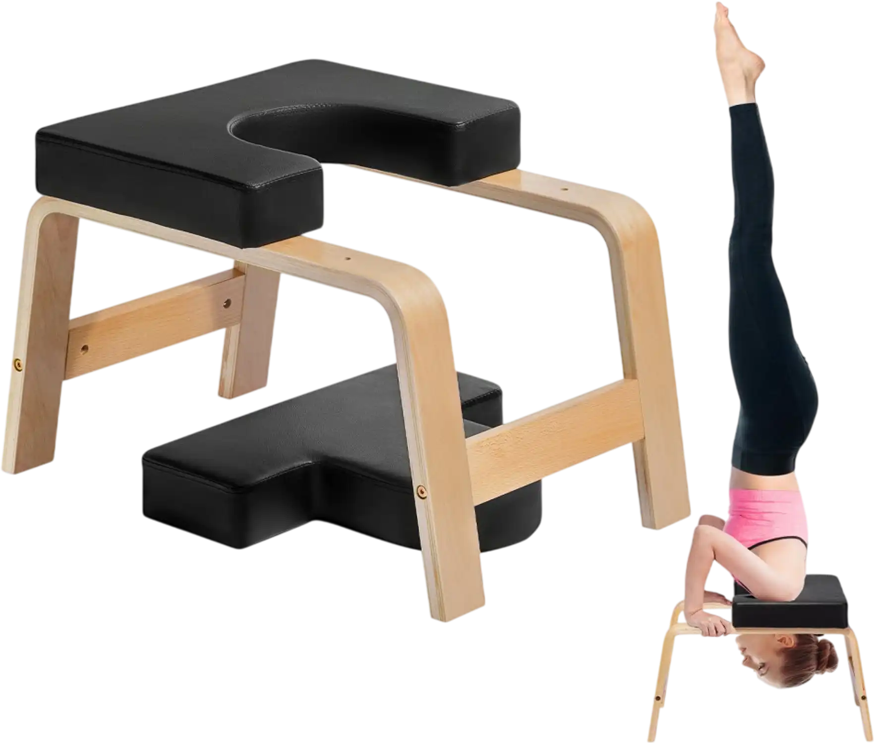 Vevor Yoga Headstand Bench Inversion Chair Fitness Training New