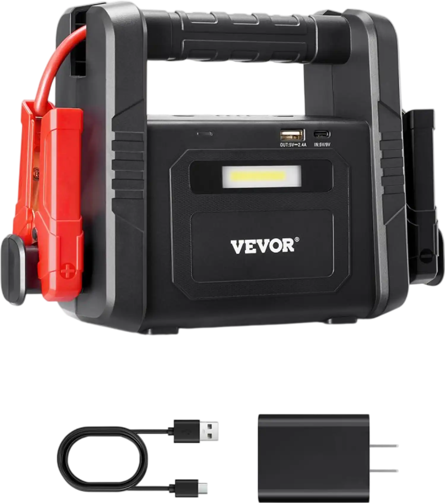 Vevor Jump Starter 4000A Portable 12V Lithium Battery Booster Pack with LED Flashlight New