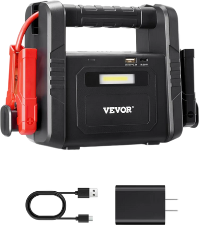 Vevor Jump Starter 4000A Portable 12V Lithium Battery Booster Pack with LED Flashlight New