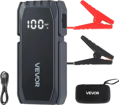 Vevor Jump Starter 1500A 12V Portable Lithium Battery Booster Power Bank New