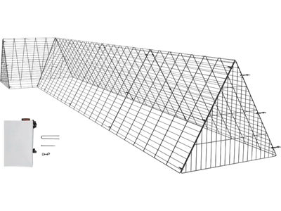 VEVOR Chicken Tunnels, 157.5 x 39.4 x 24.2 inch(LxWxH) Chicken Tunnels for Yard, Portable Chicken Tunnels for Outside with Corner Frames, Chicken Coop Run, Suitable for Chickens, Ducks, Rabbits