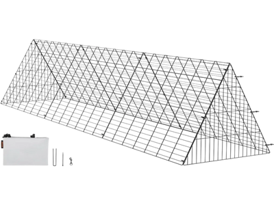 VEVOR Chicken Tunnels, 118.1 x 28 x 24.2 inch (LxWxH) Chicken Tunnels for Yard, Portable Chicken Tunnels for Outside Easy Installation, Chicken Coop Run, Suitable for Chickens, Ducks, Rabbits