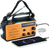 VEVOR Emergency Weather Radio, 8000mAh Battery, FM/AM/WB/NOAA Alert Solar Hand Crank Emergency Radio, Type-C Charging, USB Cable, SOS Alarm and Flashlight, Portable for Outdoor Emergencies, Camping