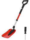 VEVOR Snow Shovel for Driveway, 9 in Foldable Snow Shovel with D-shaped Handle, , 36-40 in Adjustable, Lightweight Aluminum Alloy Snows Removal Tool, Reduce Back Strains for Garden Car Camping