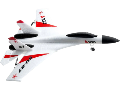 VEVOR RC Plane, 2.4GHZ 4 Channel Remote Control Airplane with 6-Axis Gyro Stabilizer, Ready to Fly Fighter Aircraft Plane Toy with 2 Batteries, Easy to Fly RC Glider for Adults Kids Beginners Boys