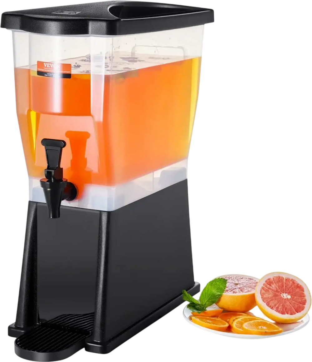VEVOR Beverage Dispenser, 3 Gallon Drink Dispenser for Parties, Plastic Juice Dispenser with Stand Spigot Lid, Iced Tea Lemonade Juice Water Dispenser, for Restaurants, Hotels, Parties