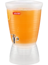 VEVOR Beverage Dispenser, 2.64 Gallon Drink Dispenser for Parties, Plastic Juice Dispensers with Spigot Ice Chamber, Iced Tea Lemonade Juice Water Dispensers, for Restaurants, Hotels, Parties