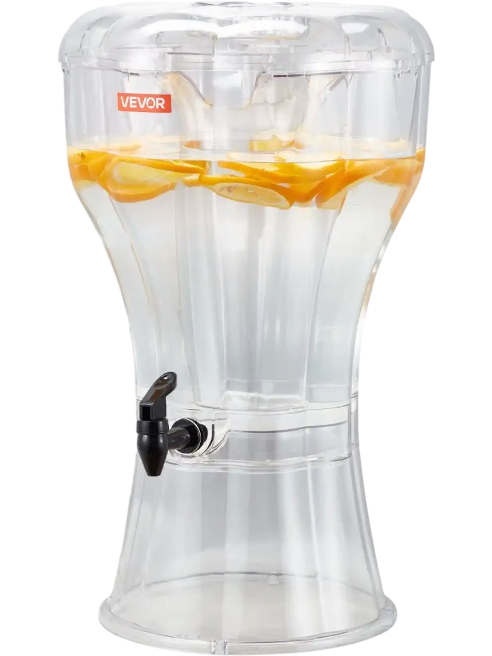 VEVOR Beverage Dispenser, 3.4 Gallon Drink Dispenser for Parties, Plastic Juice Dispensers with No-Drip Spigot, Iced Tea Lemonade Juice Water Dispensers, for Restaurants, Hotels, Parties