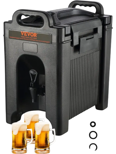 Vevor Insulated Beverage Dispenser 2.5 Gallon Hot and Cold Beverage Server New