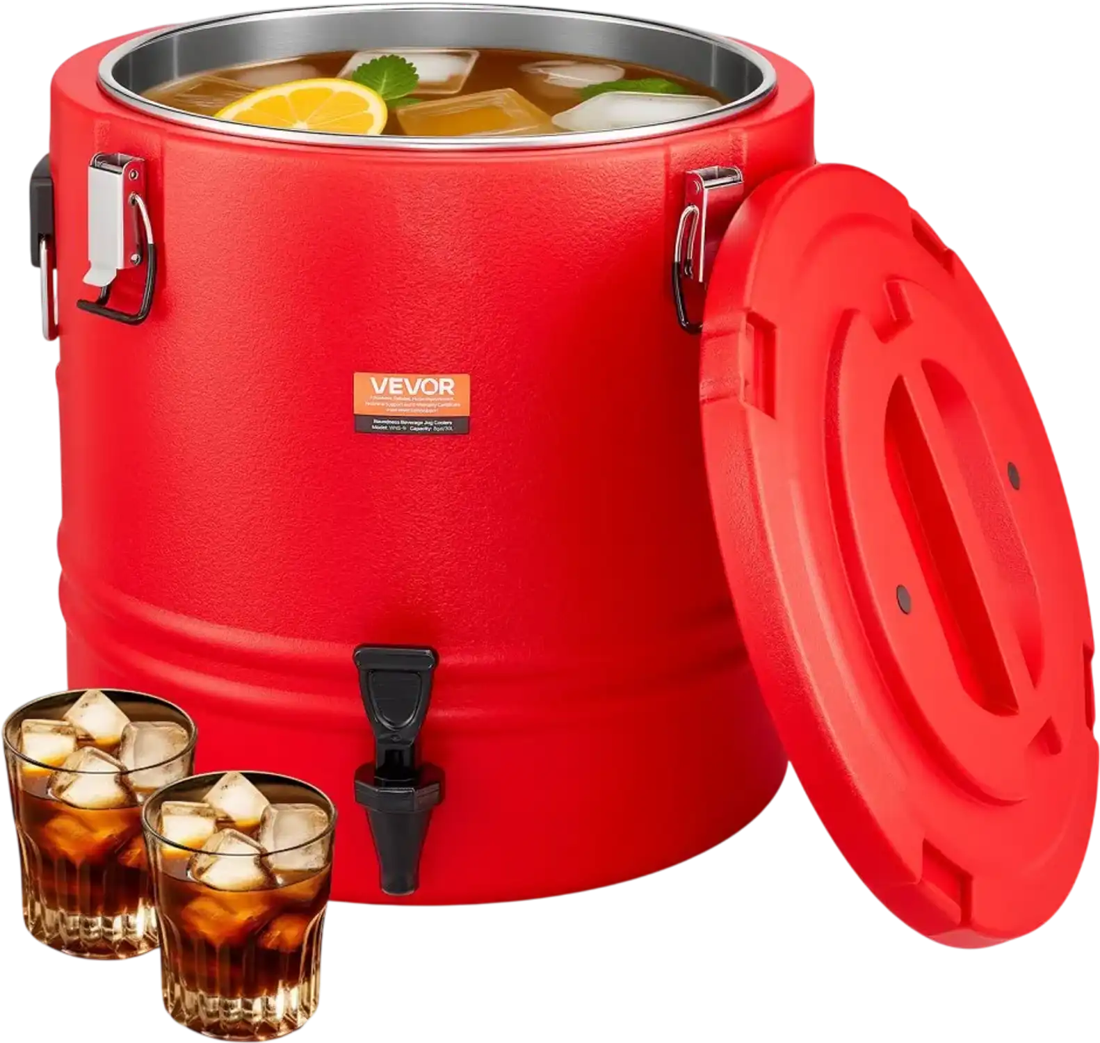 Vevor Insulated Beverage Dispenser 8 Gal Hot and Cold Drink Server with Spigot New