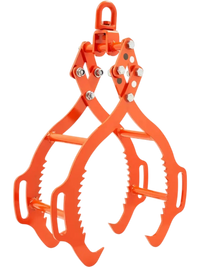 VEVOR 36in Log Lifting Tongs, 4-Claw Log Tongs, Heavy Duty Steel Log Grapple, 3300LBS Lifting Capacity, Swivel Log Graper Timber, Eagle Claw Design, Log Skidding Tongs for Trucks, Tractors, Forklifts