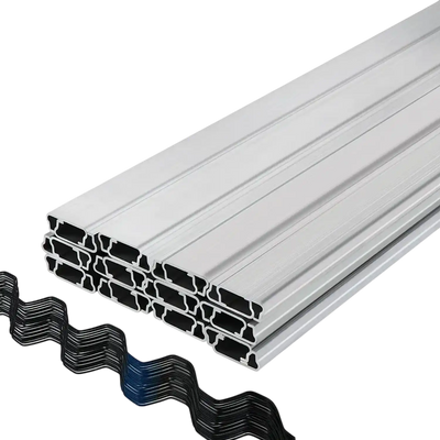 VEVOR Spring Wire and Lock Channel,6.56ft Spring Lock & U-Channel Bundle for Greenhouse, 20 Packs PE Coated Spring Wire & Aluminum Alloy Channel, Plastic Poly Film or Shade Cloth Attachment with Screw