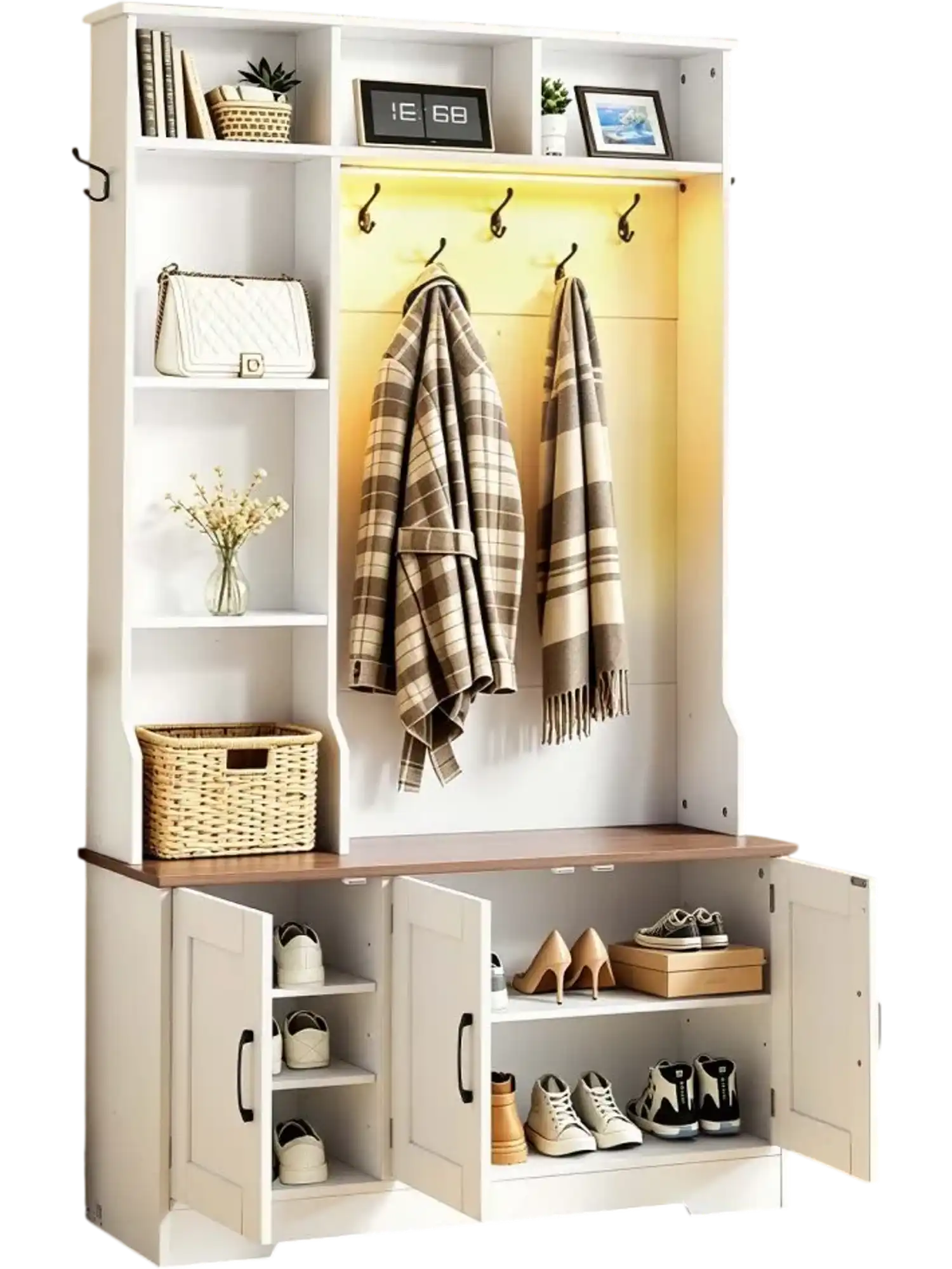Vevor Hall Tree with Bench and Shoe Storage 39.4