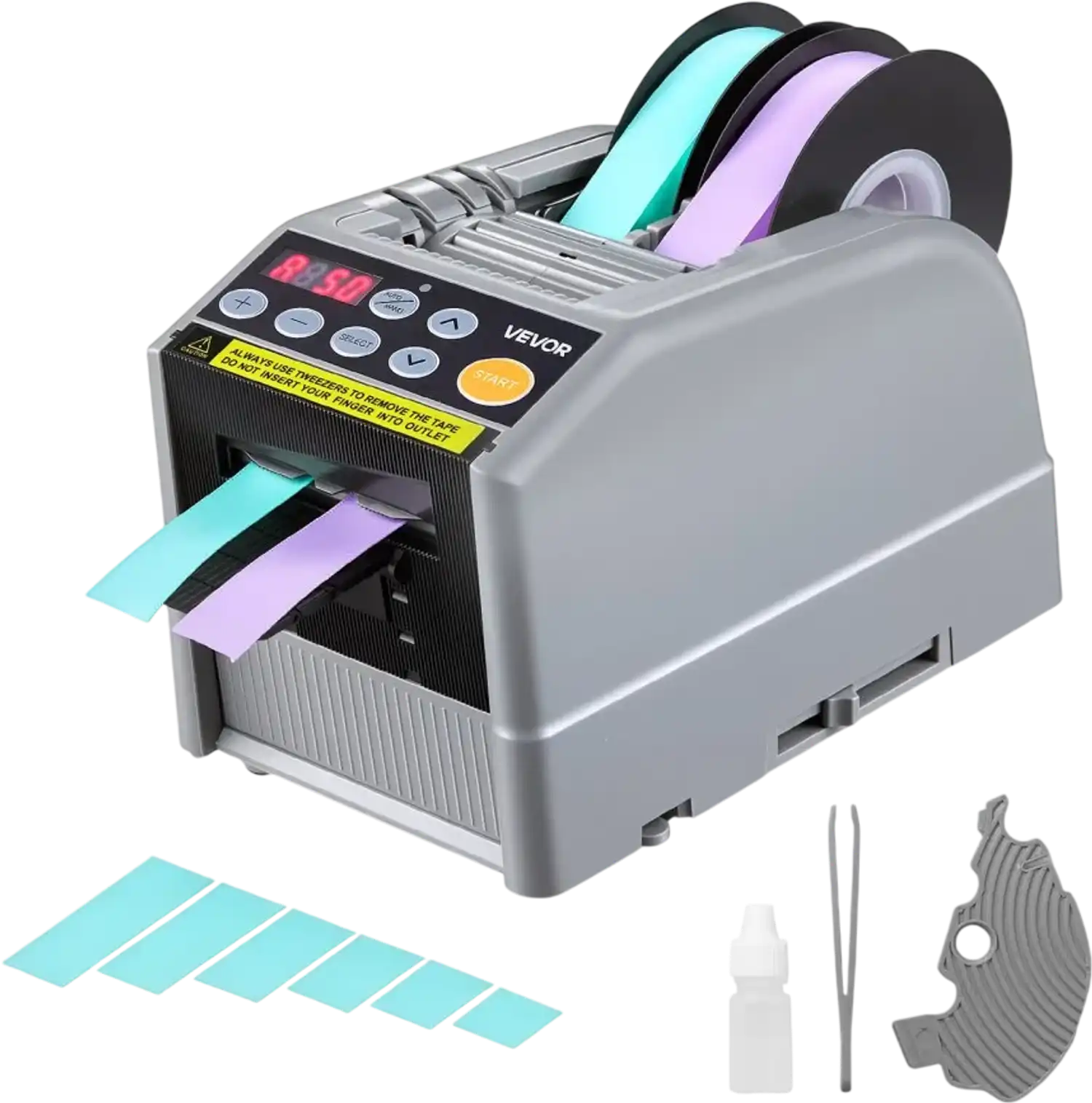 Vevor Automatic Tape Dispenser Electric Ribbon Cutter 110V 6-60 mm New